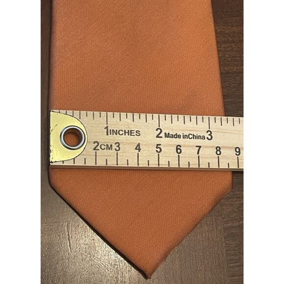 Stafford Performance Orange 60% Silk 40% Nylon Men’s Neck Tie Made In China - Picture 4 of 9